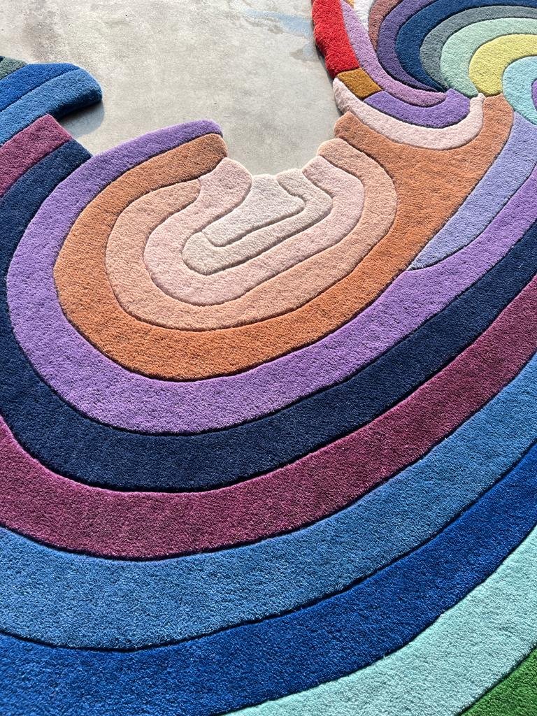 The Wave Rainbow Carpet