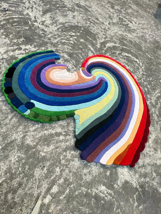 The Wave Rainbow Carpet