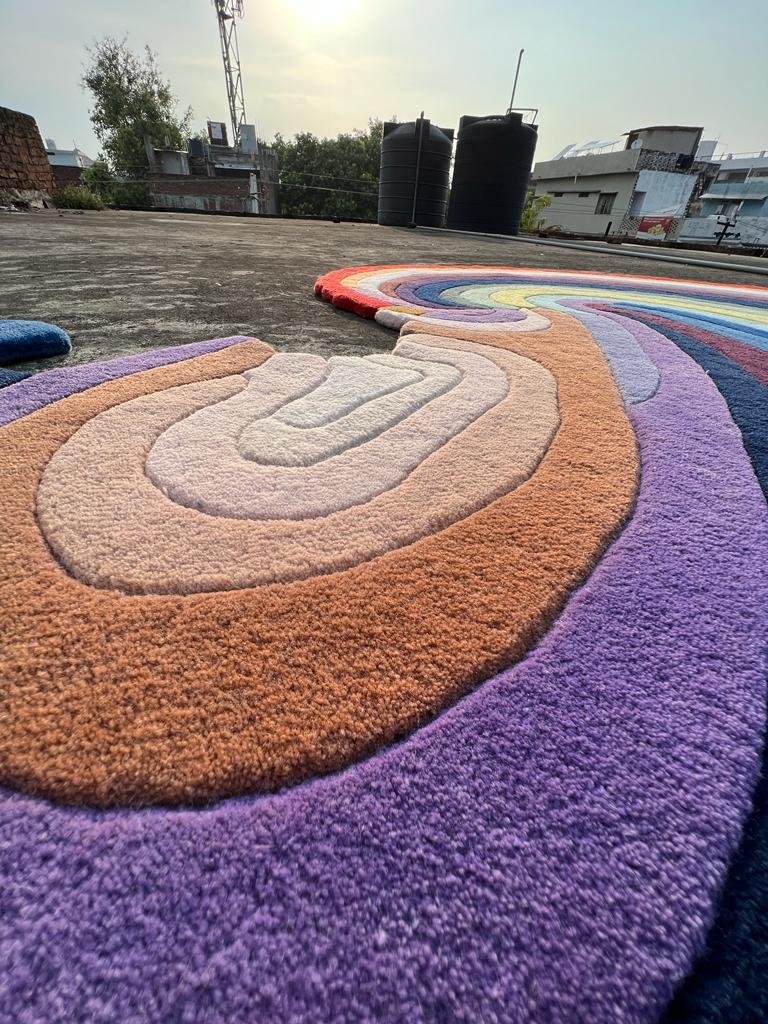 The Wave Rainbow Carpet