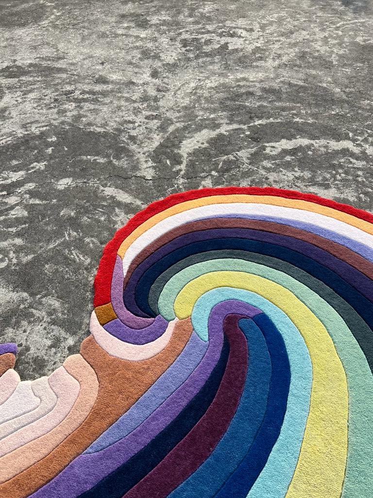 The Wave Rainbow Carpet